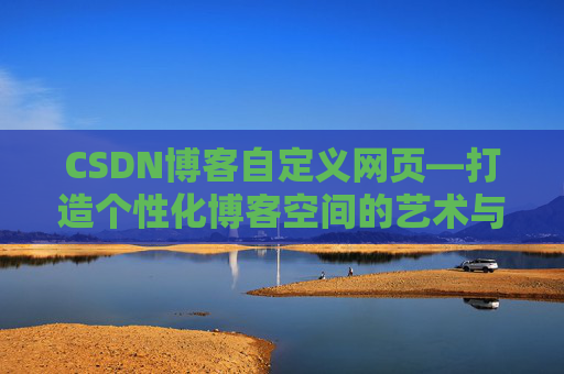 CSDN博客自定义网页—打造个性化博客空间的艺术与技巧